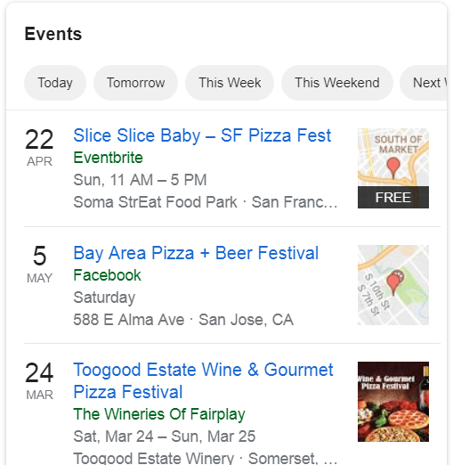 Event snippet - example