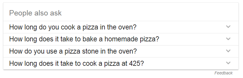 People Also Ask box - example