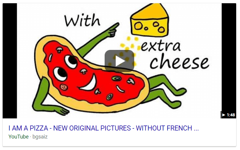 Video snippet in Google - example