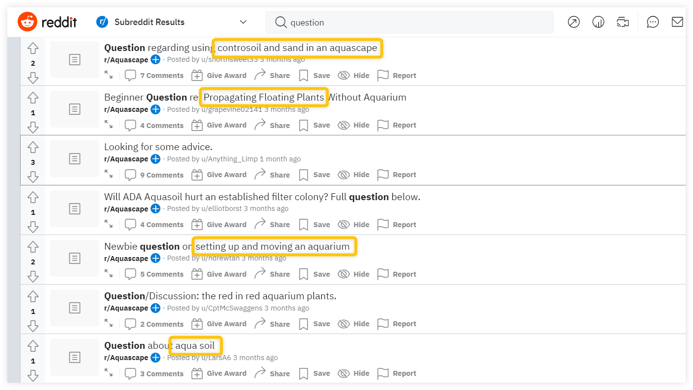 reddit subreddit question